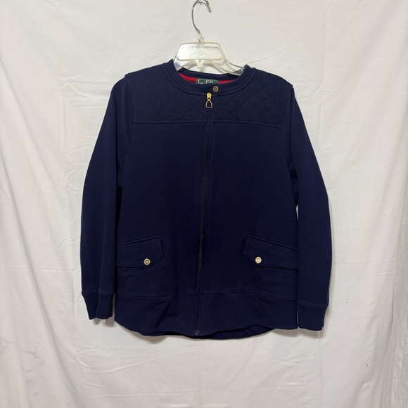 Ralph Lauren Jackets & Blazers - Lauren Ralph Lauren Active quilted full-zip jacket in navy blue.